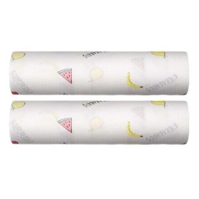 2 Rolls Disposable Dish Cloths Kitchen Paper Towels Nonwovens Printed Kitchen Paper Tissue, Fruit