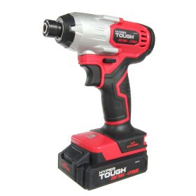 Hyper Tough 20V Max Lithium-Ion Cordless Impact Driver, 1/4 inch Quick Release Hex Chuck Type with 1.5Ah Lithium-ion Battery & Charger