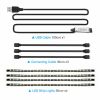 4x50CM USB 5V RGB LED Strip  Background light  Remote kit for TV Computer Lamp