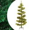 Swirl Pre-lit Christmas Tree with Stand Green 6 ft PVC