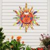 Add a Splash of Color to Your Home with this 3D Metal Sun Wall Hanging Art Decor!