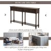 Console Table Sofa Table Easy Assembly with Two Storage Drawers and Bottom Shelf for Living Room, Entryway (Espresso)