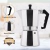 RAINBEAN Stovetop Espresso Maker 180ml For 3 Cups Espresso, Italian Moka Pot Coffee Maker