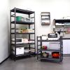 63"H Garage Shelving Bookshelf Kitchen Storage Rack with Wheels