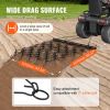 VEVOR Drag Harrow, 4'x5.6' Heavy-Duty Chain Harrow with 69 Teeth, ATV UTV Tractor Attachments Field Drag Mat for Sod Prepping, Seeding Lawns