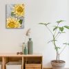 Sunflower Wall Art Bathroom Decor Flower Canvas Wall Art Sunflower Pictures Wall Decor Floral Prints Painting Framed Artwork for Bedroom Living Room H