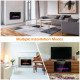 30-Inch Recessed Ultra Thin Electric Fireplace Heater with Glass Appearance