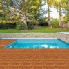 27pcs Wood Interlocking Deck Tiles 11.8"x11.8", Waterproof Flooring Tiles for Indoor and Outdoor