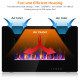 30-Inch Recessed Ultra Thin Electric Fireplace Heater with Glass Appearance