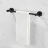 Bathroom Hardware Set; Thicken Space Aluminum 6 PCS Towel bar Set- Matte Black 24 Inches Wall Mounted