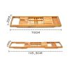 Bathtub Caddy Tray Crafted Bamboo Bath Tray Table Extendable Reading Rack